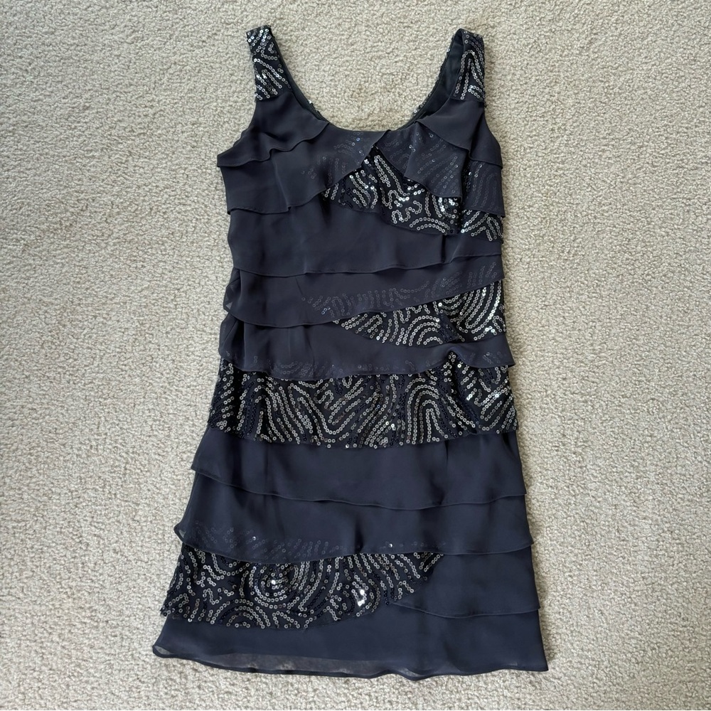 Gray Sparkle Formal Dress - size 4P
